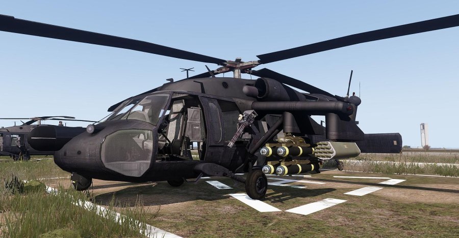 Uh-60 Black Hawk с вооружением