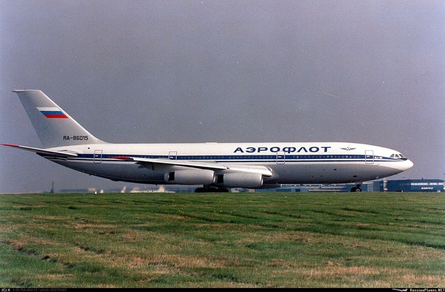 Взлет ил -96 в Домодедово