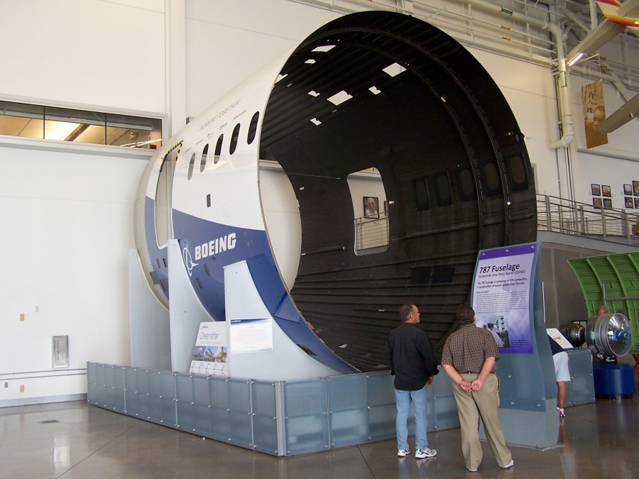 Композитный фюзеляж Боинг 787