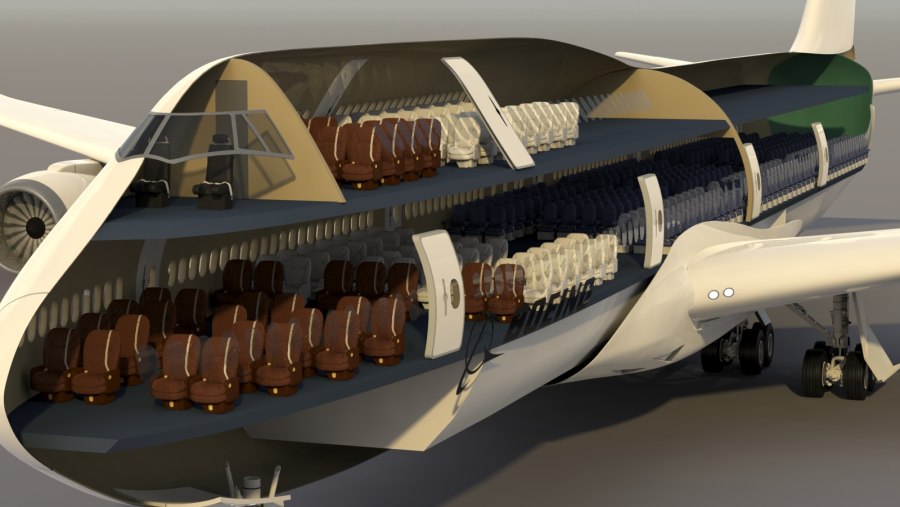 Боинг 747 компоновка