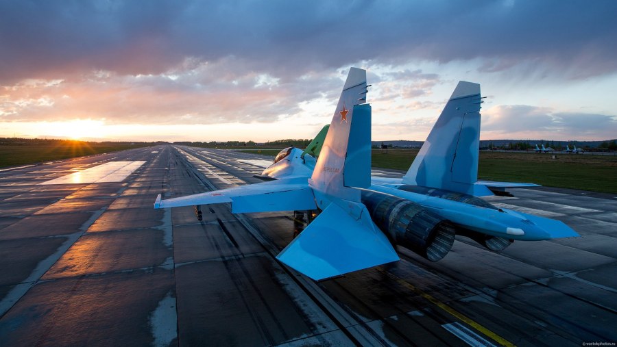 Взлет Су-30 Иркутск