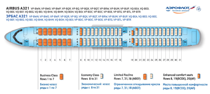 Самолёт Аэробус а321 схема салона