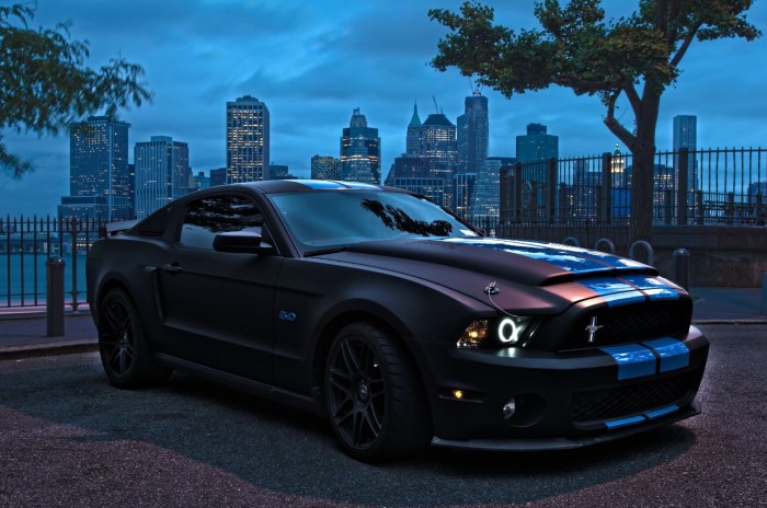 Форд Мустанг gt 500 черный