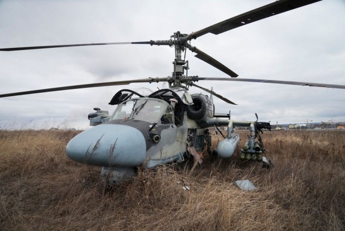 Ка-52 вертолёт подбитый