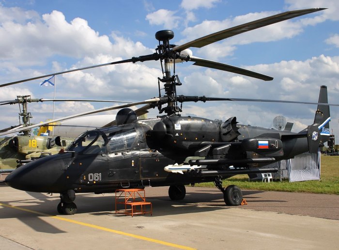 Военный вертолет ка 52