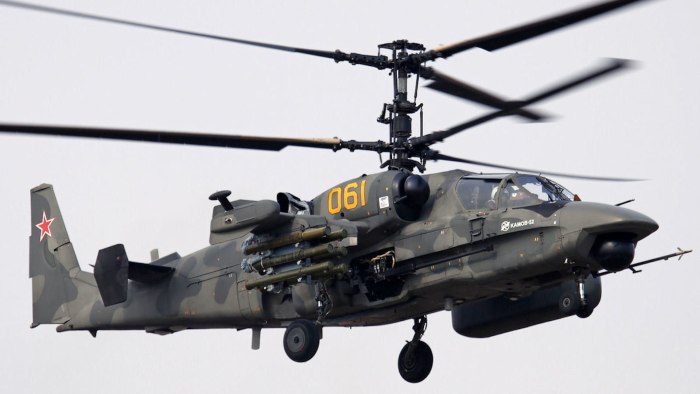 Вертолёт акула ка-52 Аллигатор ка-50