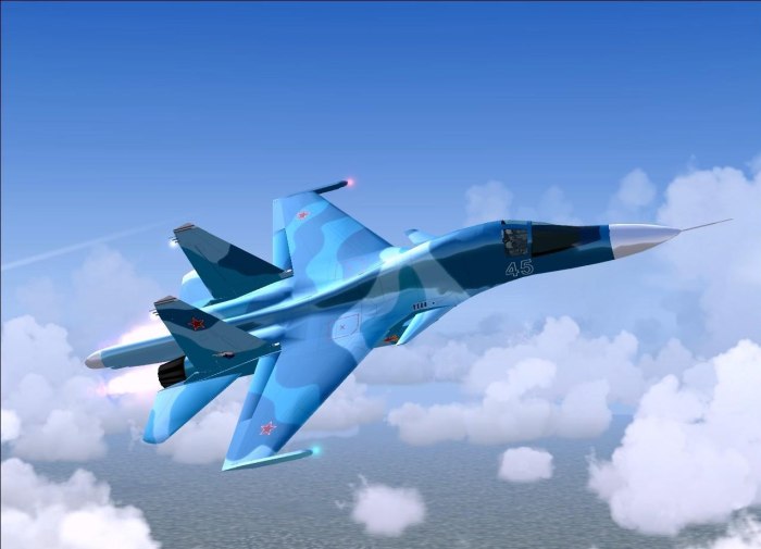Су-34 двухдвигательный реактивный самолёт