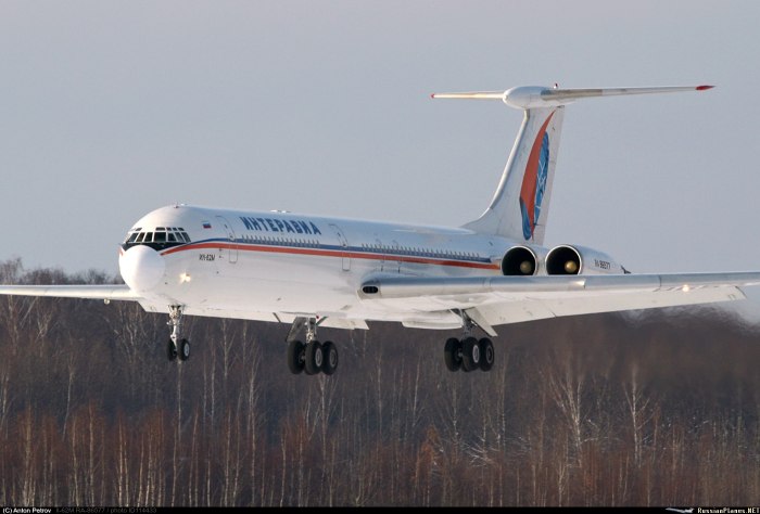 Ил-62 самолёт кабина