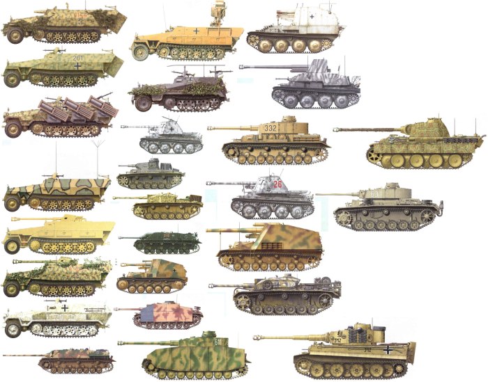Камуфляж немецких танков второй мировой войны 1941-1945