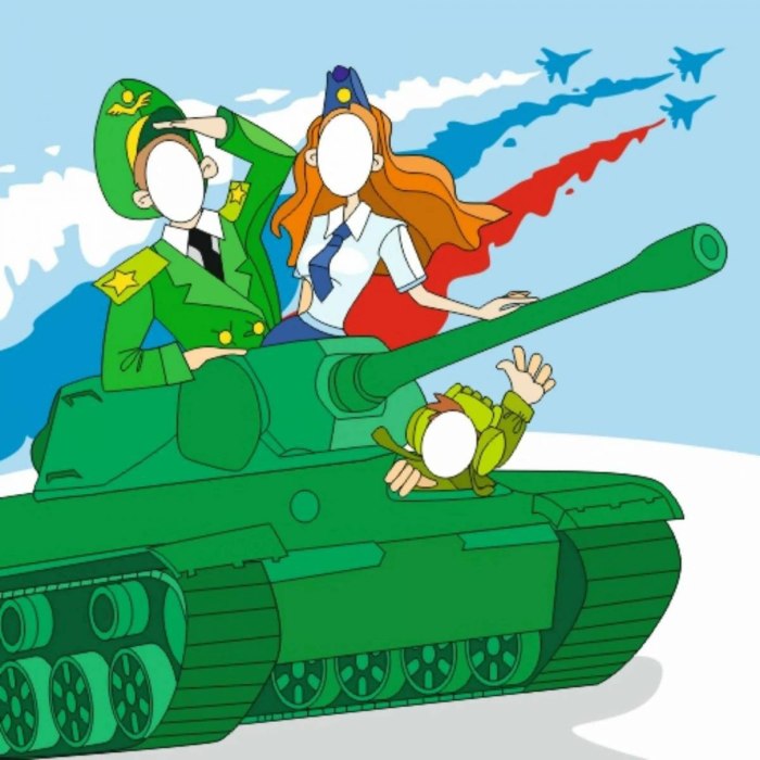 Мультяшные военные