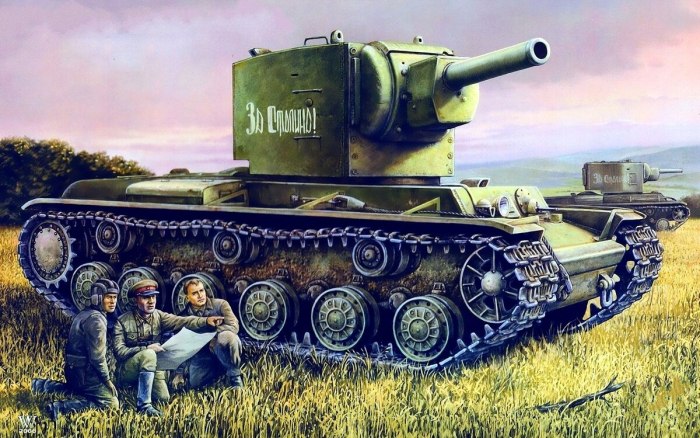 Русский танк кв 2