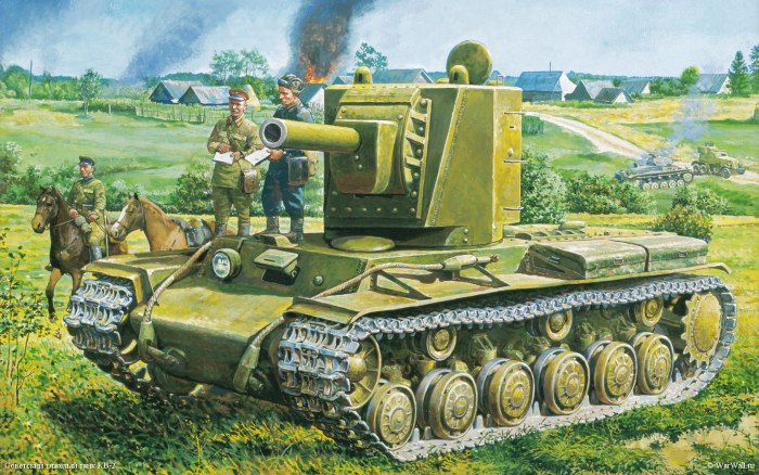 Советский тяжелый танк кв-2