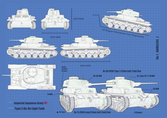 Type 98 ke-ni чертёж