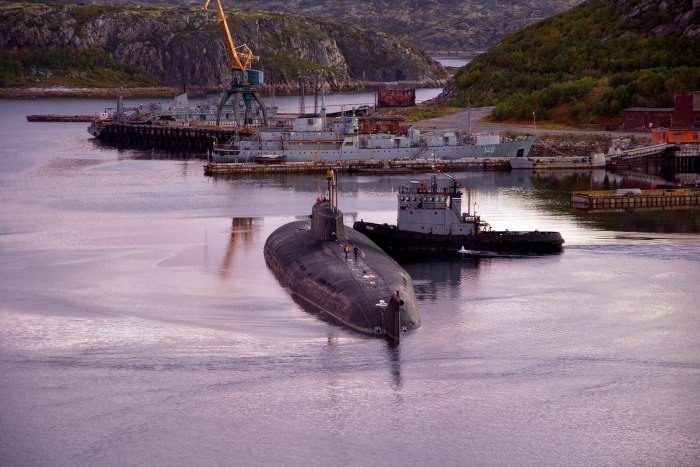 Видяево база подводных лодок Северного флота