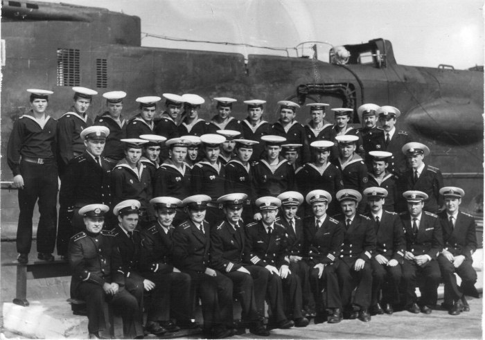 Экипаж подводной лодки 1979г Гордеев