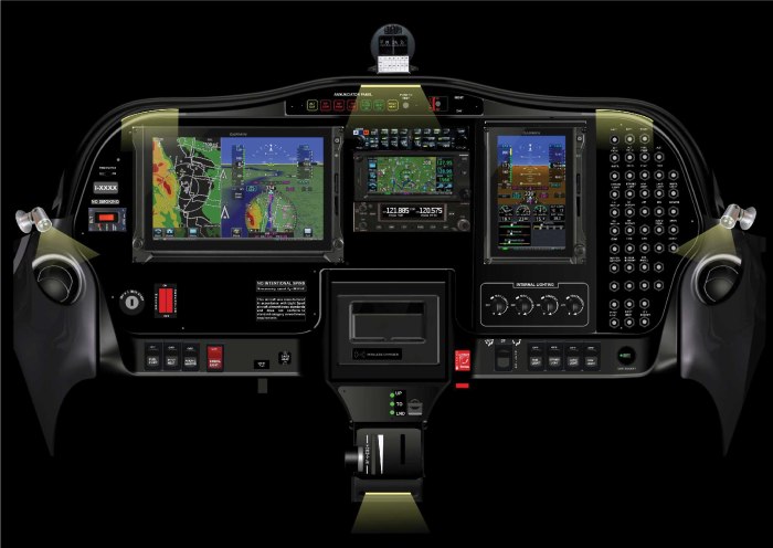 Tecnam p2002 Sierra кабина