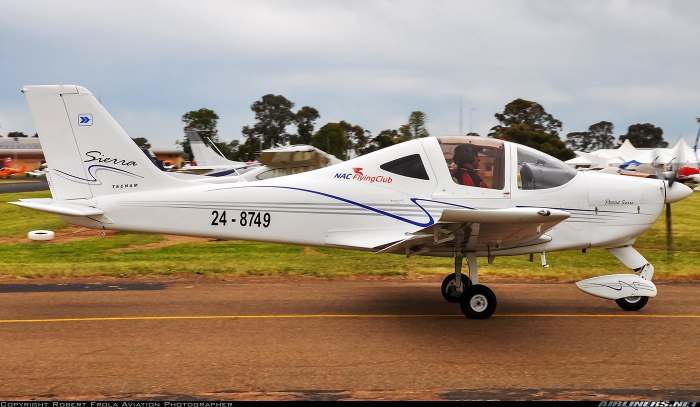 Tecnam p2002 Sierra кабина