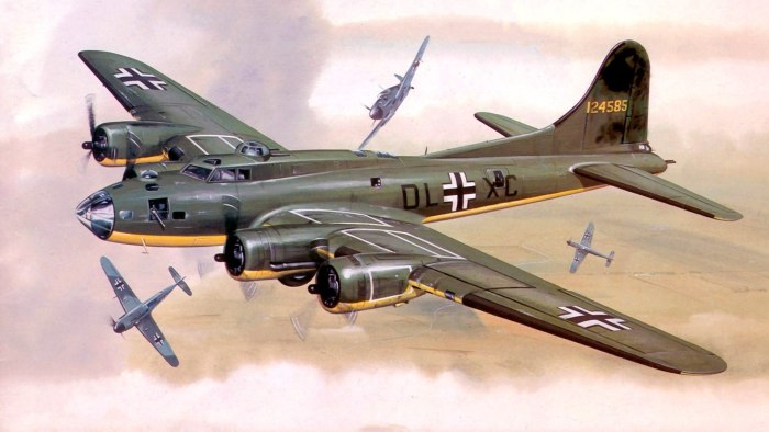 B 17 бомбардировщик