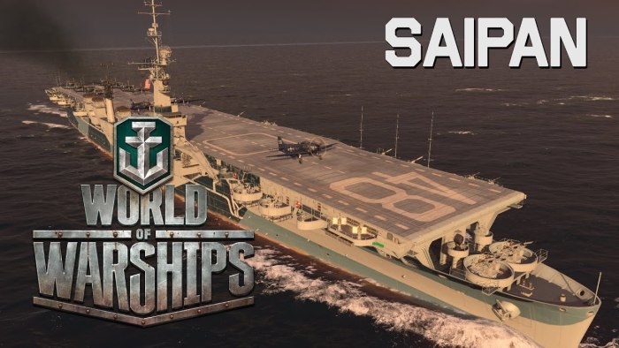 Авианосец Сайпан в World of Warships