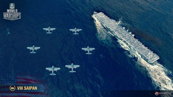 Авианосец Сайпан в World of Warships