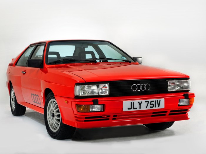 Audi quattro Red 1980