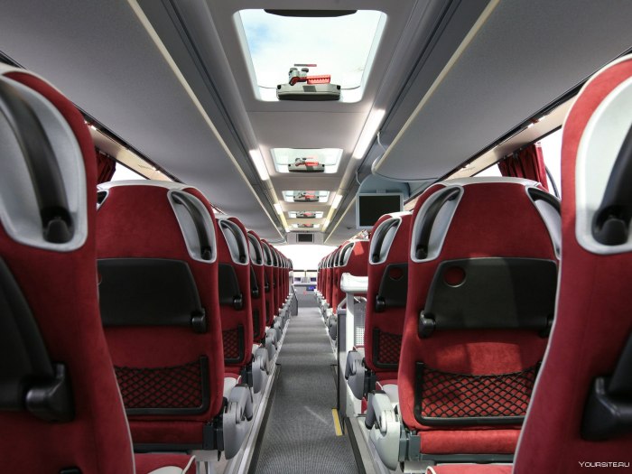 Neoplan двухэтажный автобус внутри