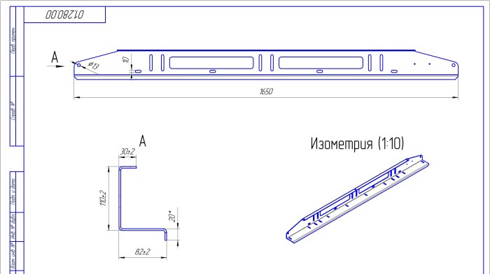 Чертеж багажника на УАЗ Буханка