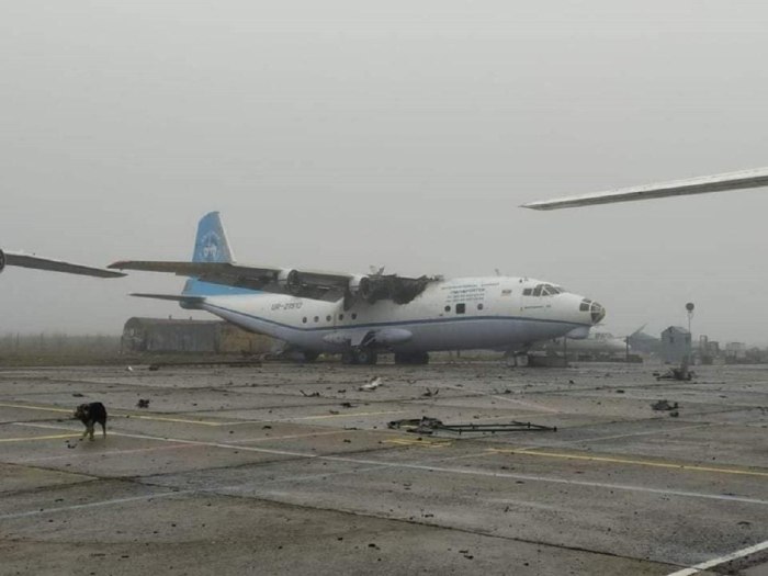 АН 124 Мрия уничтожен