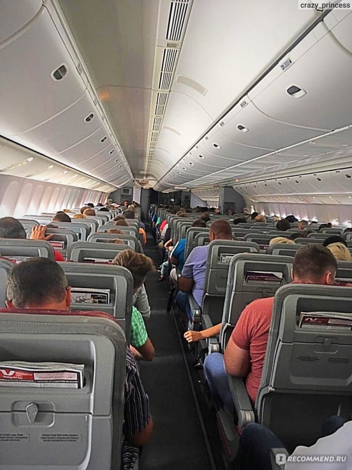 Nordwind Airlines салон самолета