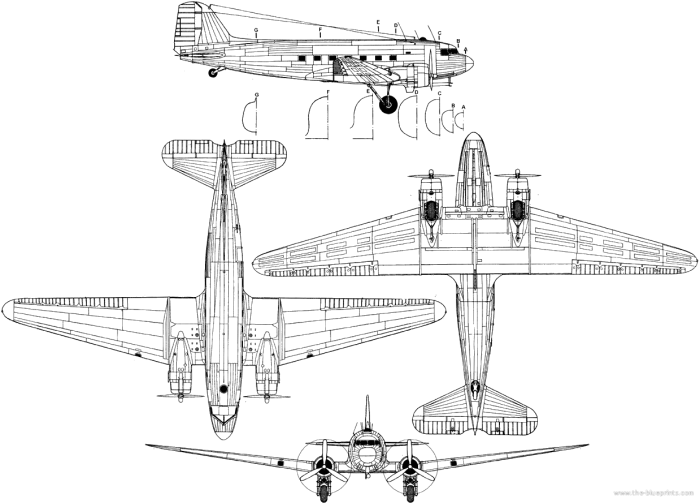DC 3 чертеж