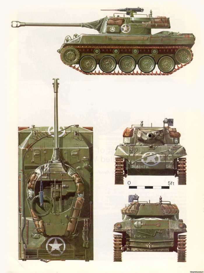 М18 Хеллкэт чертеж