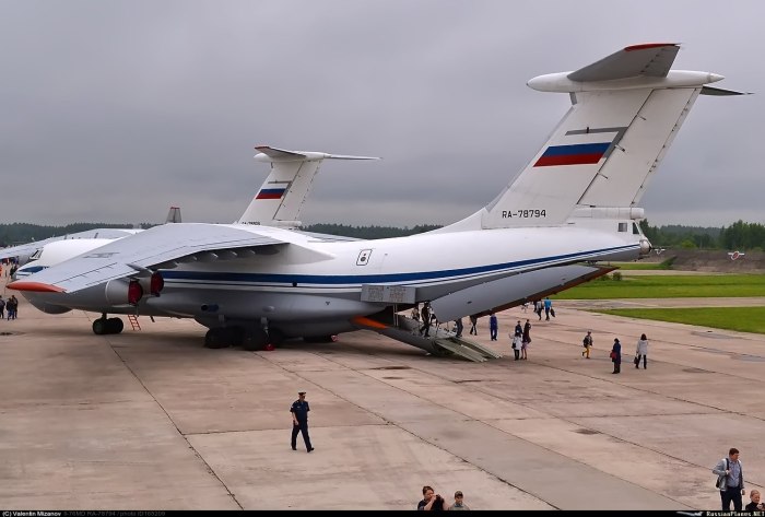 Ил 76 МД грузовой отсек