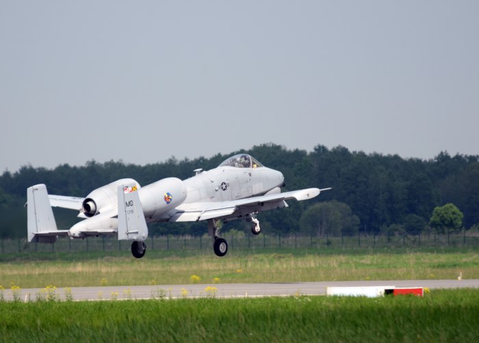 A-10 Thunderbolt II in Night