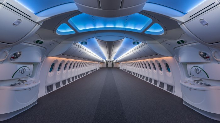 Боинг 787 салон