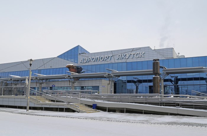 Аэропорт Якутск зима