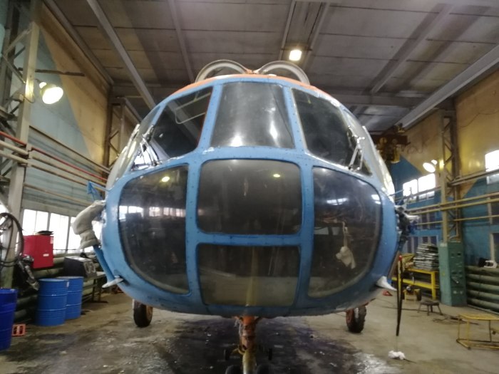 Ми-8 кабина снаружи