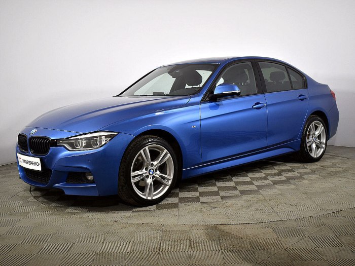 BMW 3 f30 голубой