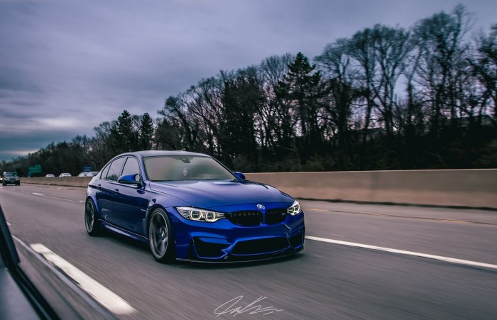BMW m3 f80 синяя