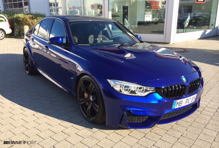 BMW m3 f80 Blue