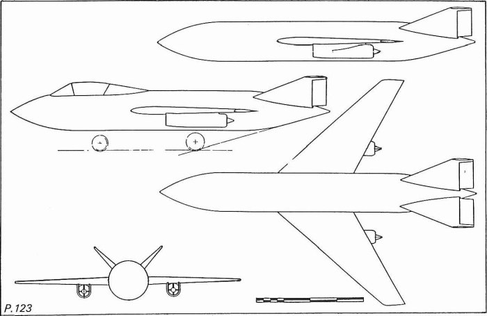 Ракета контурное изображение из линий прямых