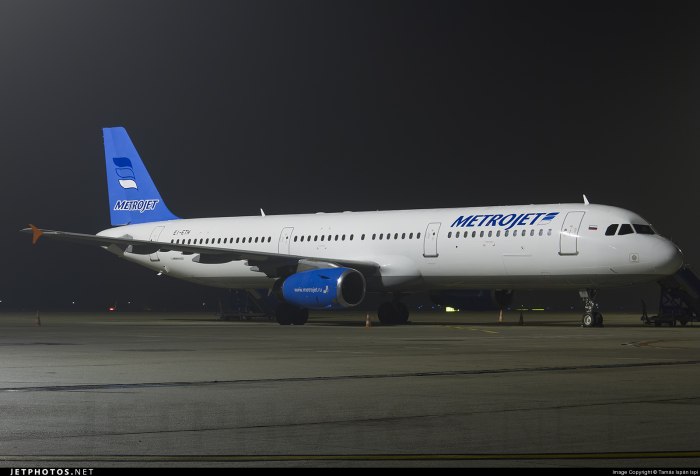 Красивые кадры Metrojet
