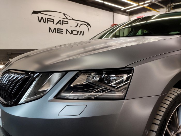 Skoda Octavia a8 матовая плёнка графит