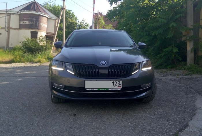 Skoda Octavia a7 черная