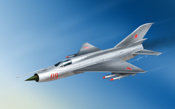Самолёт истребитель миг 21