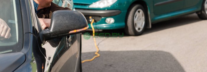 Трос для буксировки автомобиля