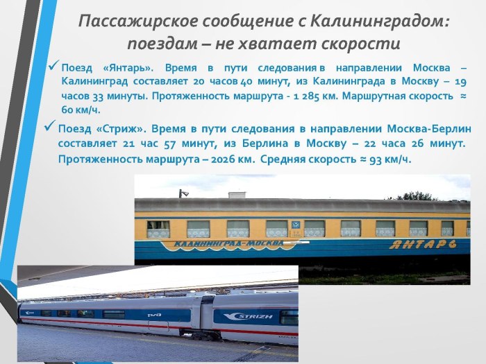 Поезд янтарь Калининград