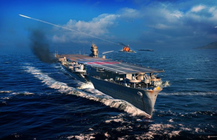 World of Warships авианосцы