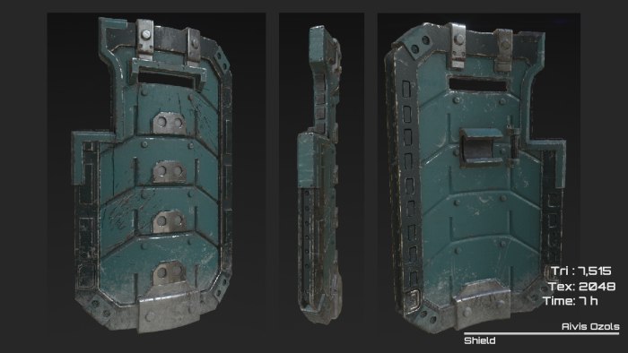 Sifi щит 3d Max