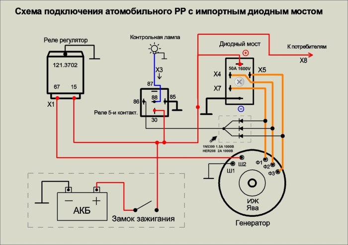 Реле зарядки ИЖ Планета 5 12 вольт