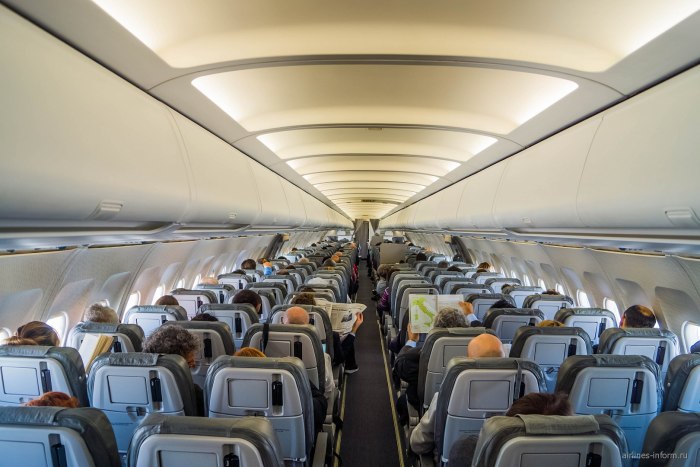 Салон самолета Airbus a321